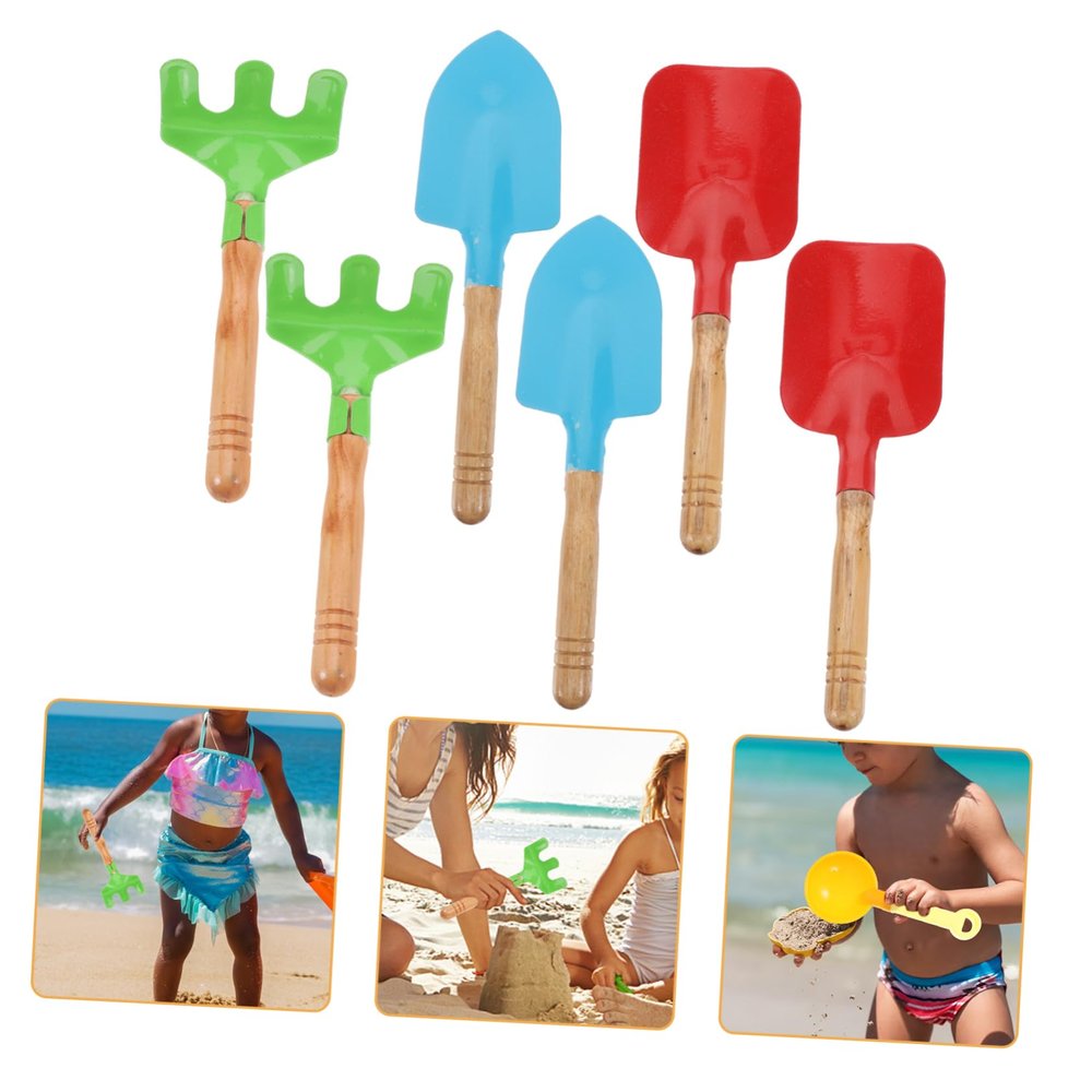 BESTonZON 2sets Boys and Girls Gardening Tools of Lightweight Shovel and Rake for Outdoor and Garden Supplies for Boy Girl Encourages Practical Skills and Interest Nature