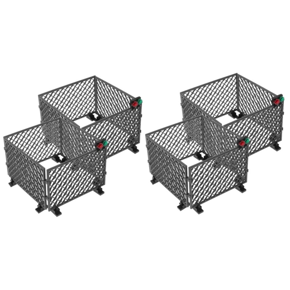 BESPORTBLE 2 Sets Fence for DIY Building Playthings for Creative Game Scenes Party Decorations Engaging Accessories Kit