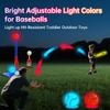 2 in 1 Glow In The Dark T Ball Sets for Kids 3-5 5-8,Light up Tee Ball Set with Automatic Pitching Machine/Adjustable Glow Batting Bat & Stand/6 Balls /2 Glow Balls, Baseball Toys for Toddlers Boys view 4