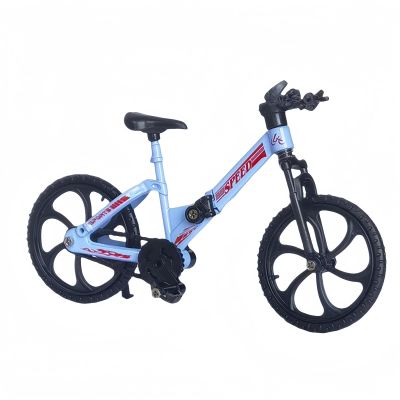 SUNGDOGIN Finger Bike Model Alloy Slash Folding Bicycle Suitable for Desktop Decoration Ornaments (Blue)
