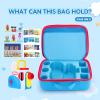 HHZ Carrying Case Compatible with Little Tikes Story Dream Machine Books Starter Set and Character, Kids Toys Protective Storage Waterproof Portable Case, Loose-leaf Extra Storage (Blue, Box Only) view 2