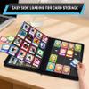 1000+ Pockets Trading Card Binder, 16 Pockets Zipper Binder Card Album, 32 Pack Double-sided Side Loading Non-Ring Card Binder, Card Holder Folders for MTG, TCG, Game Cards & Sports Cards, Black view 3