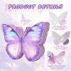 Butterfly Piata - Purple Butterfly Piata with Bat and Blindfold for Girls Kids Purple Themed Birthday Party Game Decorations (16x11.5x3) view 3