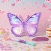 Butterfly Piata - Purple Butterfly Piata with Bat and Blindfold for Girls Kids Purple Themed Birthday Party Game Decorations (16x11.5x3) view 4