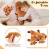 5 PCS Capybara Plush Stuffed Animal Family-Capybara Plush, 20" Large Mommy Plushies with 4 Baby Plushie Toy for Kids, Kawaii Body Pillow Christmas Birthday Gifts for Kids Boys Girls view 3