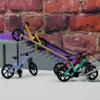 SUNGDOGIN Finger Bike Model Alloy Slash Folding Bicycle Suitable for Desktop Decoration Ornaments (Yellow) view 3