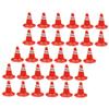 Abaodam 50pcs Simulation Road Sign School Teaching Aids Miniature Traffic Barrier Toys Roadblocks Signs Toy view 1