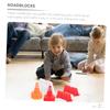 Abaodam 50pcs Simulation Road Sign School Teaching Aids Miniature Traffic Barrier Toys Roadblocks Signs Toy view 3