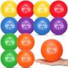 Jerify 12 Pcs Foam Dodgeball Set 5 Inch Soft Skin Playground Dodgeballs Bulk, Low Density Foam for Non Sting Dodgeball Sports Equipment for Kids and Adults view 1