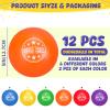 Jerify 12 Pcs Foam Dodgeball Set 5 Inch Soft Skin Playground Dodgeballs Bulk, Low Density Foam for Non Sting Dodgeball Sports Equipment for Kids and Adults view 2