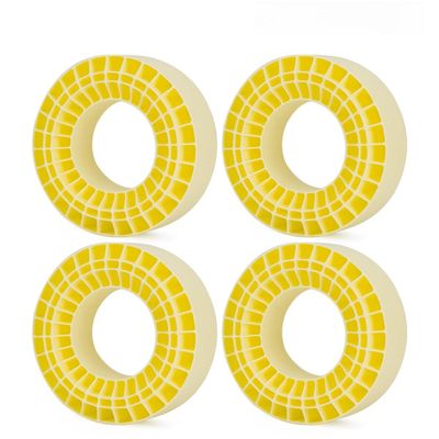2.2 tire Inserts,4PCS 2.2" Tires Silicone Rubber Insert Foam Waterproof for 132-134mm (5.25" OD) 2.2" Tires (Yellow)