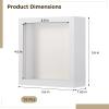 18 PCS Mini Shadow Box Frames - 5.6 in Small Square Shadow Boxes for Displaying Dried Flowers, White 3D Floating Frames for Craft Projects, Picture Frames for Home Decor DIY Favors view 4