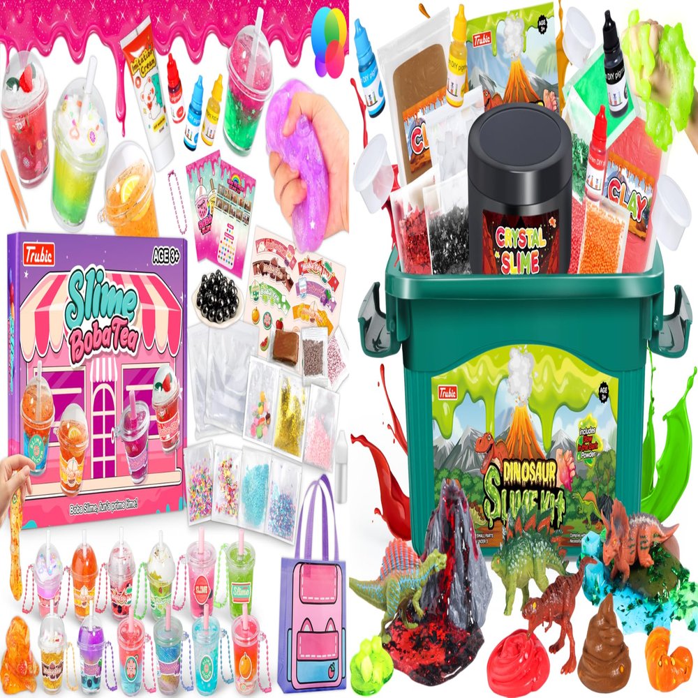 Boba Slime & Dinosaur Slime