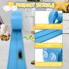 15 Ft Cobalt Blue Flexible Race Car Track,Two-Lane Flex Race Track Sucion Cups, Compatible with Hot Wheels, Matchbox, Diecast 1/50th Toy Cars view 2