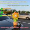 Sunflower Bubble Machine, roof Remote Control Bubble Machine, can Shake with Light, Suitable for Cars, Electric Cars, Bicycles, 10 Bubble Liquids view 2