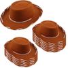 12 Pcs Child Felt Cowboy Hats Wide Brim Cowboy Cowgirl Hat Rodeo Western Hat for Kids Halloween Cosplay Costume Accessories (Color Set 2) view 1