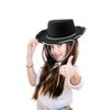 12 Pcs Child Felt Cowboy Hats Wide Brim Cowboy Cowgirl Hat Rodeo Western Hat for Kids Halloween Cosplay Costume Accessories (Color Set 2) view 4
