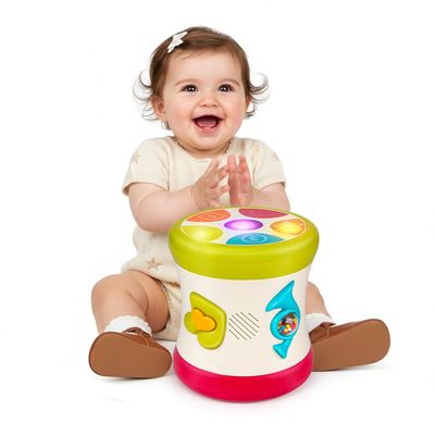 5 in 1 Baby Toy 0-6 Months Musical Early Learning Toy Drum for 1 Year Old with Light Toddler Sensory Toy for 1 2 Year Old Boy Girl Gifts