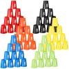 Libima 72 Pcs Sports Stacking Cups Set Stack Cup Party Game Speed Training Game for Adult Family Party Challenge Competition Travel Gift, 6 Colors view 1