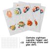 18pcs Glitter Dessert Cupcake Topper Pick for Japanese Food Sushi Theme Decor Supplies Men Woman Happy Birthday Baby Shower Party Decorations view 3