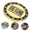 SOPOTUTU Metal Poker Dealer Button for Blind Chip Marker for Serious Gamers and Tournaments Smooth Edges for Easy Handling view 4