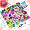 ARTPAR Air Dry Clay 156 Colors,Modeling Magic Clay for Kids Bulk Kit, Soft & Non Sticky,Non-Toxic Art and Crafts Supplies for Classroom Projects, Creative Toys Family Party Games for Boys & Girls view 2