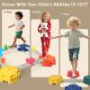 Edusense Stepping Stones for Kids, Indoor and Outdoor Balance Blocks Promote Coordination, Balance view 4