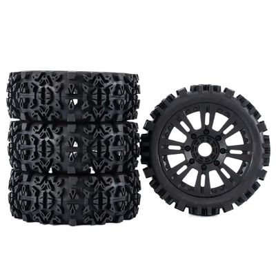 1/8 Scale Rc Buggy Badlands Tires and Wheels Compatible with Mugen MBX8 and Hyper Models