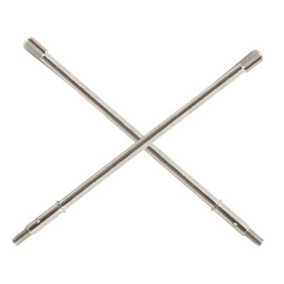 2Pcs Silver Steel Rear Alex CVD Drive Shaft Replacement for Traxxas 1/7 RC Car Repair Parts