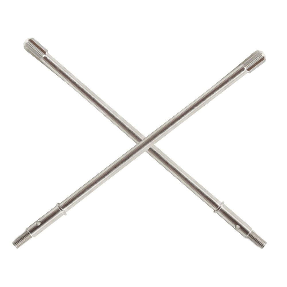 2Pcs Silver Steel Rear Alex CVD Drive Shaft Replacement for Traxxas 1/7 RC Car Repair Parts