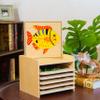 Premium Montessori Animal Puzzle Cabinet with 6 Puzzles 15" Horse Fish Turtle Bird Frog Ant Wooden Zoology Biology Materials for Kids, Educational Toys for Kids Toddler Classroom Homeschool Learning view 2