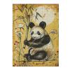 Panda is Holding A Bamboo Stick and A Flower 1000 Piece Jigsaw Puzzles Adults Brain Teaser for Adults Educational Developmental Games Building Kit Activities to Encourage Creative Play view 1