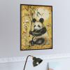 Panda is Holding A Bamboo Stick and A Flower 1000 Piece Jigsaw Puzzles Adults Brain Teaser for Adults Educational Developmental Games Building Kit Activities to Encourage Creative Play view 2