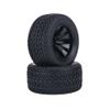 2Pcs/Set 1/12 Rubber Racing Car Tires and Plastic Hubs Wheel Rims Compatible with 1:12 RC Car Racing Vehicle Spare Parts view 1