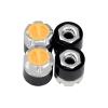 4PCS TGCWENG M4 CNC Aluminum Alloy RC Wheel Hex Nuts with Tools Suitable for TRX4 Axila SCX10 Redcat HSP Etc 1/10 RC Crawler Car (Yellow) view 3
