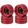 4 Pcs 1.9 Beadlock Aluminum Wheels Compatible with 1/10 RC Crawlers TRX6 I II III GEN7 GEN8 Upgrade Parts 398g view 1
