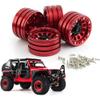 4 Pcs 1.9 Beadlock Aluminum Wheels Compatible with 1/10 RC Crawlers TRX6 I II III GEN7 GEN8 Upgrade Parts 398g view 2