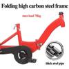 Folding Toddler Tricycle for 3-10 Years Old, Tandem Cruiser with Rear Seat, Adjustable Handlebar, Pedal 3-Wheel Trike, Sensitive Front Brake(White,16inch) view 3