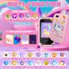 Kids Smart Phone Toys for Girls,Christmas Birthday Gifts for Girls Age 3-10 Kids Cell Phone Toys with 2.8" Touchscreen 20 Learning Games Dual Camera Music Player, 8G SD Card view 2