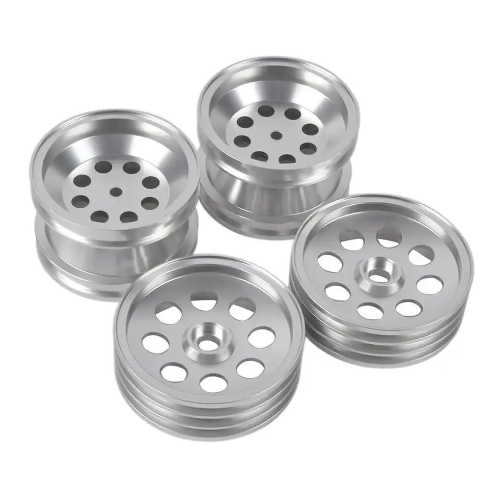 Aluminum Rims Compatible with Wild One Fox Nova Buggy Vintage Off-Road Compatible 4pcs(Silver 4PCS)