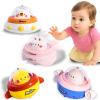 KIDS KING 4PCS Animal Press to Go Car Toys for Toddlers 1-3, Push Go Friction Car Toys for 6-18 Months Baby, Animal Space Racing Cars, Infant Play Vehicle Set, Birthday Gifts for 1 Year Old Girl & Boy view 1