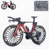 Kuasting 1:8 Scale Road Race Bike Toy Rider Die-Cast Mini Finger Bicycle Model DS Road Racing Bicycle DF Desktop Decoration DH Alloy Bike Action Figurine Toy for Cake Topper Crafts (Red) view 1