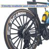 1:8 Scale Road Race Bike Toy Racing Bicycle Die-Cast DS Mini Road Finger Rider Bicycle Model Desktop Decoration DH Alloy Bike Action Figurine Toy for Cake Topper Crafts (Blue) view 4