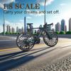 1:8 Scale Road Race Bike Toy Rider Racing Bicycle Die-Cast DS Mini Road Diecast Sport Finger DH Bicycle Model Desktop Decoration DH Alloy Bike Action Figurine Toy for Cake Topper Crafts (Green) view 3