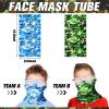 Sosation 8 Sets Kids Tactical Vest Compatible with Nerf Party Favor Accessories, Face Mask Wrist Ammo Holder Toy Gift Supplies Boys (Green and Blue) view 3