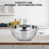 JUYUANFENGGOU 10pcs 304stainless Steel Kids Bowls, 5inches 15 Ounce Stainless Steel Kids Bowls,Double-Walled Metal Serving Dishes Uses For Sauces, Rice, Noodle, Ice Cream view 3