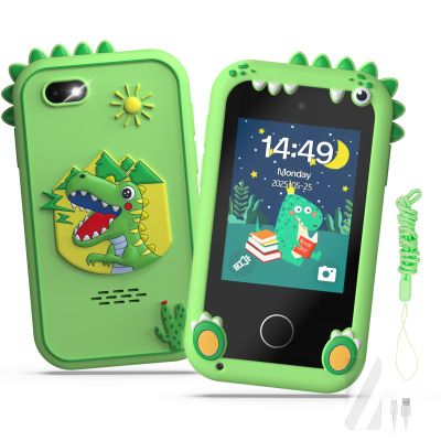 Kids Smart Phone Toys for Girls,Christmas Birthday Gifts for Girls Age 3-10 Kids Cell Phone Toys with 2.8" Touchscreen 20 Learning Games Dual Camera Music Player, 8G SD Card