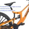 Kuasting 1:8 Scale Mountain Bike Toy DS Die-Cast Mini Finger Bicycle Model Toy Bicycle Figurine Desktop Decoration DH Alloy Bike Action Figurine Toy for Cake Topper Crafts (Yellow) view 2