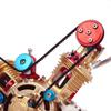 PLAYBUDDY Engine Model Kit, Metal Car Mini V2 Double Cylinder Engine Model, Educational Physics Experiment STEM Toys for Adults Gifts view 4