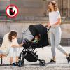 2-in-1 Stroller Cover, Baby Mosquito Net for Stroller with Sun Shade, Stroller Accessories - UV Protection & Breathable 3D Mesh with Two-Way Zipper, Universal Fit Most Stroller view 4